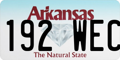 AR license plate 192WEC