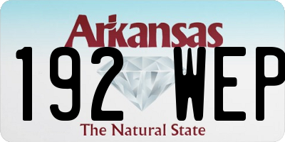 AR license plate 192WEP