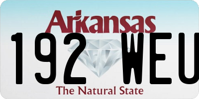 AR license plate 192WEU