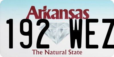 AR license plate 192WEZ