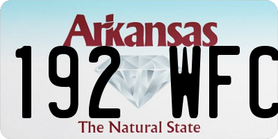 AR license plate 192WFC