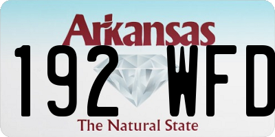 AR license plate 192WFD