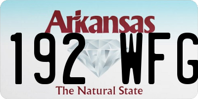 AR license plate 192WFG