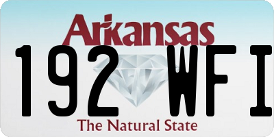 AR license plate 192WFI