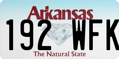 AR license plate 192WFK
