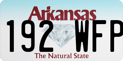 AR license plate 192WFP