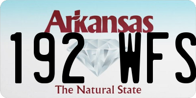 AR license plate 192WFS