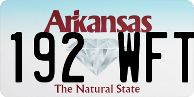 AR license plate 192WFT