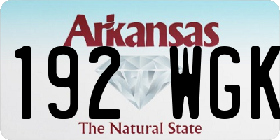 AR license plate 192WGK