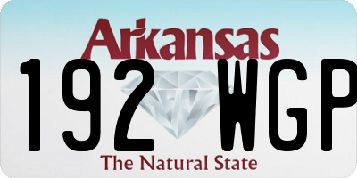 AR license plate 192WGP