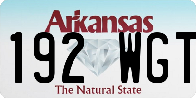 AR license plate 192WGT