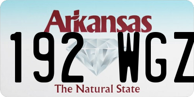 AR license plate 192WGZ
