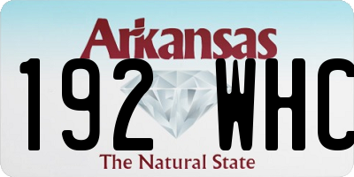 AR license plate 192WHC