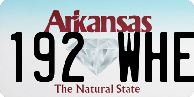 AR license plate 192WHE