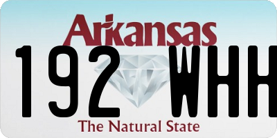 AR license plate 192WHH