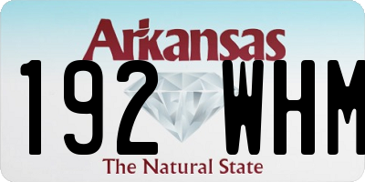 AR license plate 192WHM
