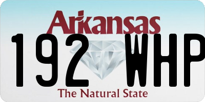 AR license plate 192WHP