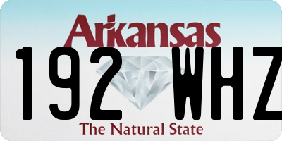 AR license plate 192WHZ