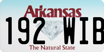 AR license plate 192WIB