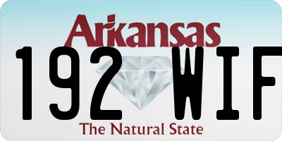 AR license plate 192WIF