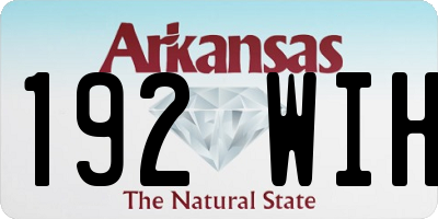 AR license plate 192WIH