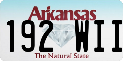 AR license plate 192WII