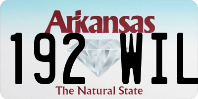 AR license plate 192WIL
