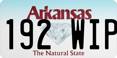 AR license plate 192WIP
