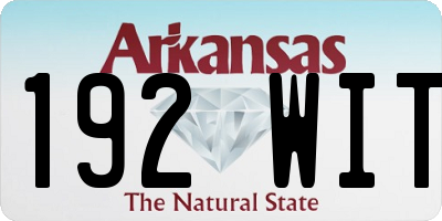 AR license plate 192WIT