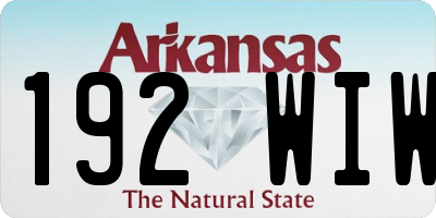 AR license plate 192WIW
