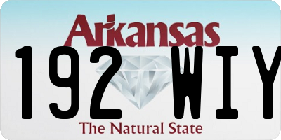 AR license plate 192WIY