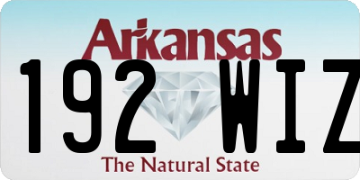 AR license plate 192WIZ