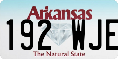 AR license plate 192WJE