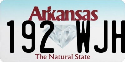 AR license plate 192WJH