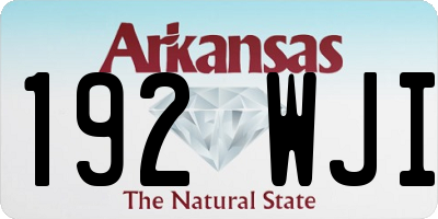 AR license plate 192WJI