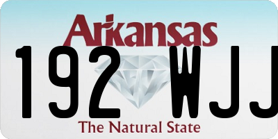 AR license plate 192WJJ