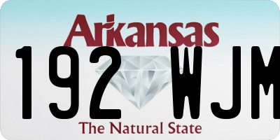 AR license plate 192WJM