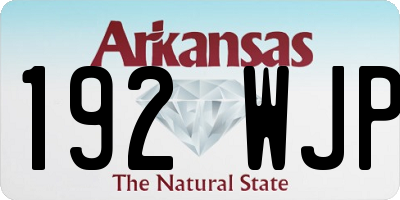 AR license plate 192WJP