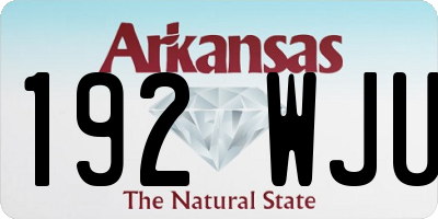 AR license plate 192WJU