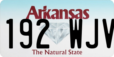 AR license plate 192WJV