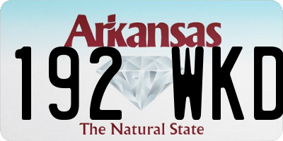 AR license plate 192WKD