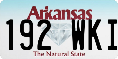 AR license plate 192WKI