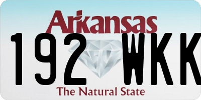 AR license plate 192WKK