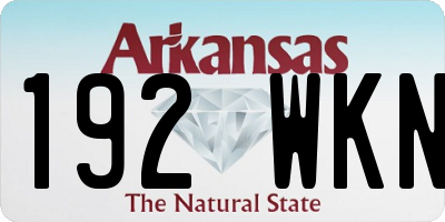 AR license plate 192WKN