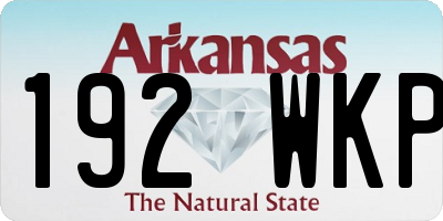 AR license plate 192WKP