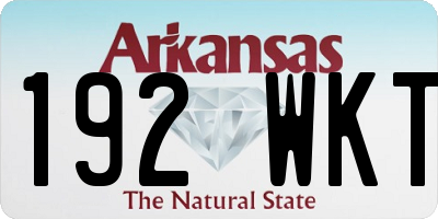 AR license plate 192WKT