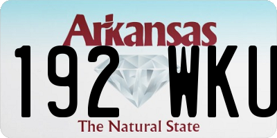 AR license plate 192WKU