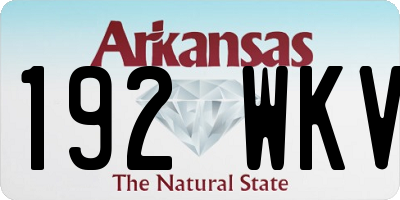AR license plate 192WKV