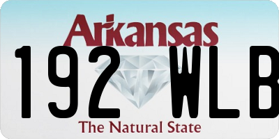 AR license plate 192WLB