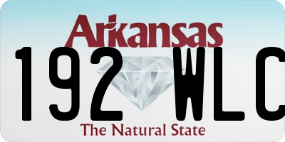 AR license plate 192WLC